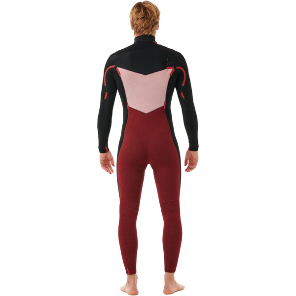 2025 Rip Curl Mens Dawn Patrol 4/3mm Chest Zip Wetsuit 157MFS - Navy